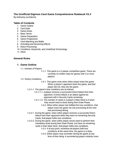 digimon comprehensive rules|RULE｜DIGIMON CARD GAME.